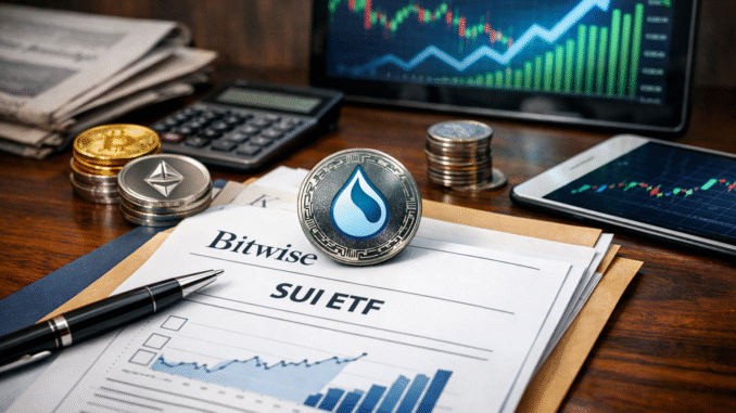 Bitwise spot SUI ETF filing adds pressure to the crypto ETF race