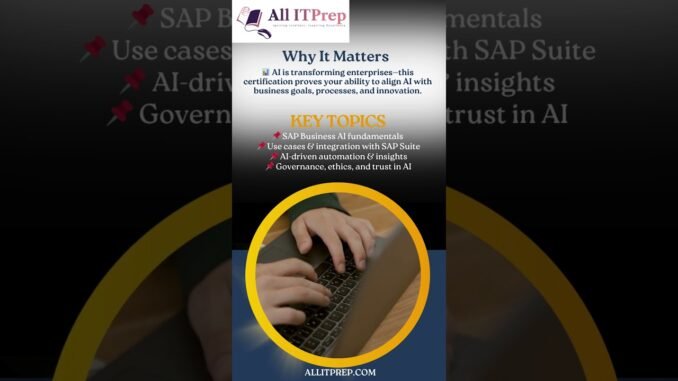 C_BCBAI_2509 – SAP Business AI Solutions Overview | Quick Exam Guide