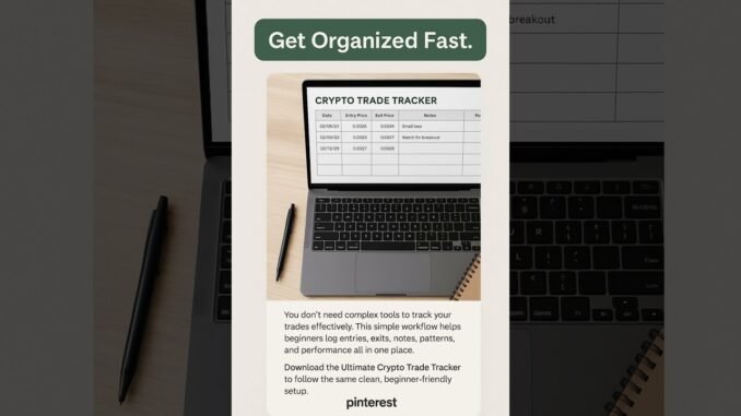 Crypto Tracker Setup Guide — How to Organize Your Trades the Easy Way