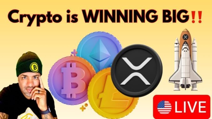 Crypto is WINNING Big! (( LIVE )) XRP, BTC, Crypto News & More!