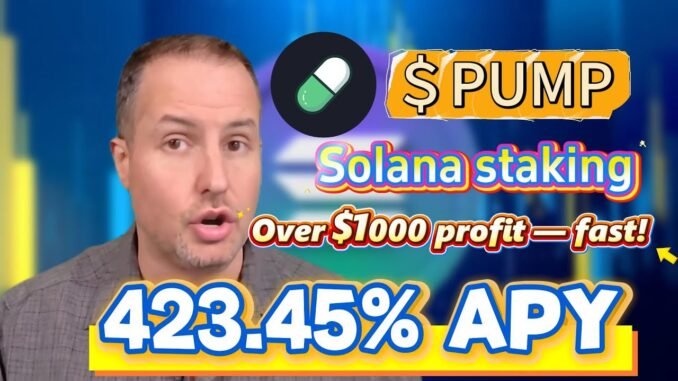 Earn 2870.83% APY: Stake PUMP Coin in Top Pumpfun Solana