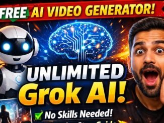FREE AI Video Generator 😱 | Unlimited Grok AI Se Video Kaise Banaye (No Skills!)