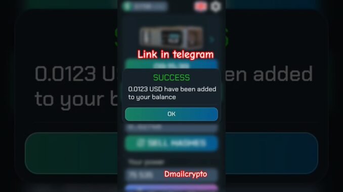 Free Crypto Mining #shorts #telegram #money #cryptocurrency #trending #viral #bot #mining #ai #news