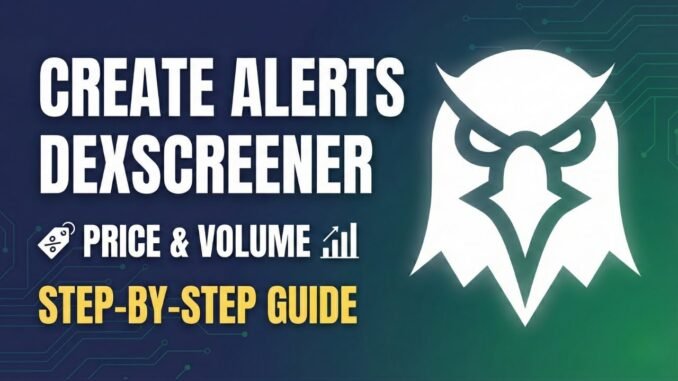 HOW TO Create Alerts on DexScreener (Price & Volume Alerts)