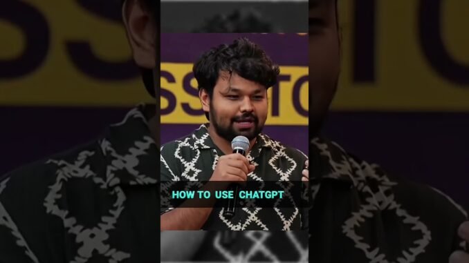 HOW TO USE CHATGPT !! #shorts #upsc #upscmotivation #chatgpt #ytshorts #iasofficer #ipsofficer