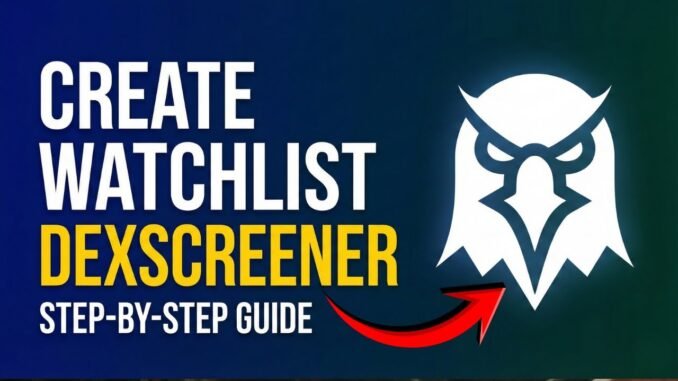 How To Create a Watchlist on DexScreener (Track Tokens Easily)