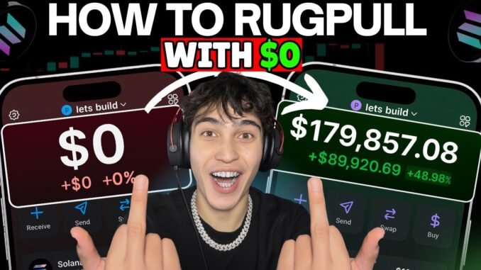 How To Rug Pull Using $0 On Pump Fun (REALISTIC RESULTS)