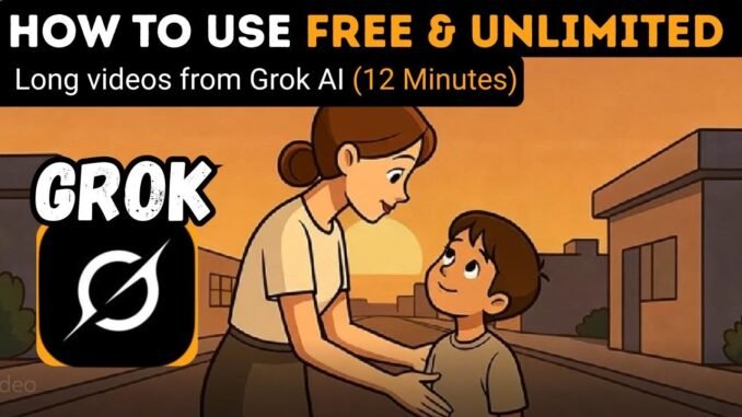 How to Create Free Cartoon Video Using Grok AI |  Grok AI Video Generator
