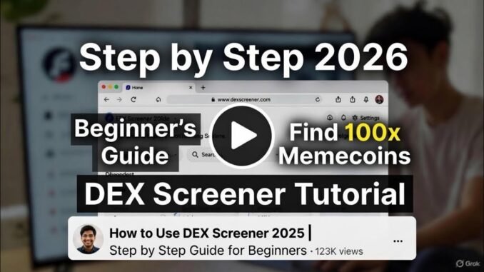 How to Use DEXScreener to Find 100x || #dexscreener #crypto #memecoins
