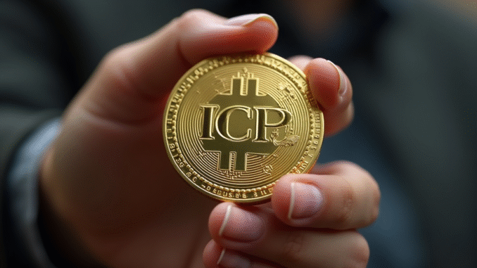 Internet Computer (ICP) crashes to $3.50 as AI hype fades An Image Showing ICP Token