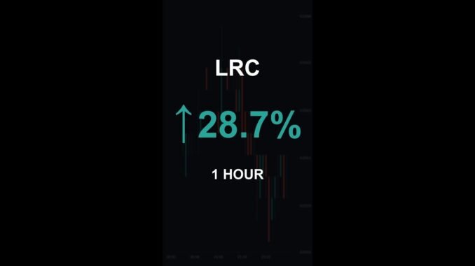 LRC is up 28.7% in 1 hour!⚡December 12, 2025 | #lrc #coins #altcoins #crypto #cryptonews #shorts
