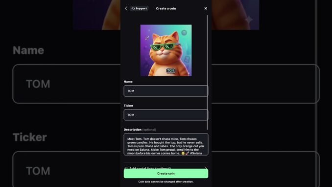 Launch a Solana Meme Coin in 30 Seconds? 📱🤯#PumpFun #Solana #MemeCoin #TOM