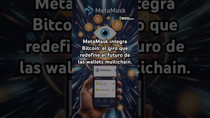 MetaMask integra Bitcoin: el giro que redefine el futuro de las wallets multichain.