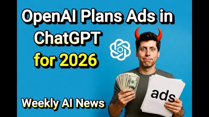 OpenAI Plans Ads in ChatGPT for 2026 Plus other Weekly AI News