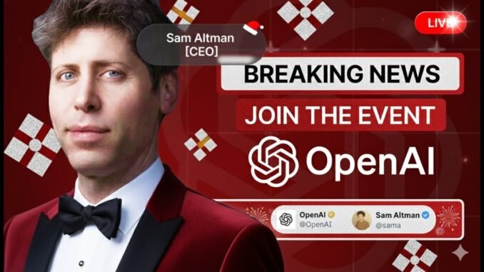 OpenAI’s Sam Altman Talks ChatGPT, AI Agents and Superintelligence | Christmas by AI is Coming!