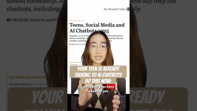 Parents: Majority of teens admit to using AI chatbots.