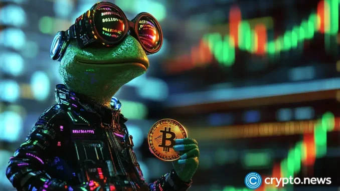 Pepe Coin price pops 14% but signals point to fragile, Pepe Coin price pops 14% but signals point to fragile, bearish setup