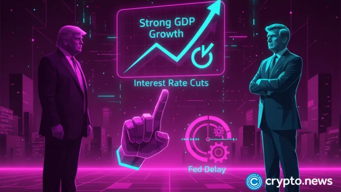 President Trump presses Fed for rapid rate cuts after strong 4.3% GDP jump