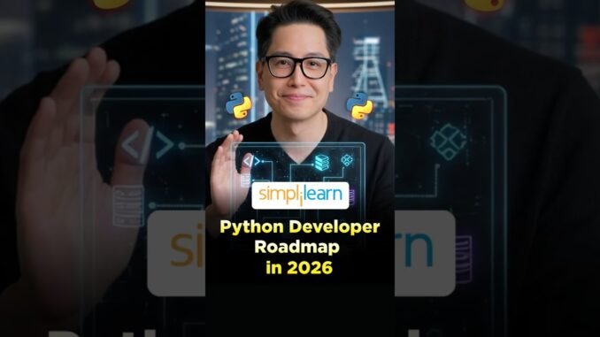 🔥Python Roadmap for 2026: From Beginner to Pro #shorts #simplilearn