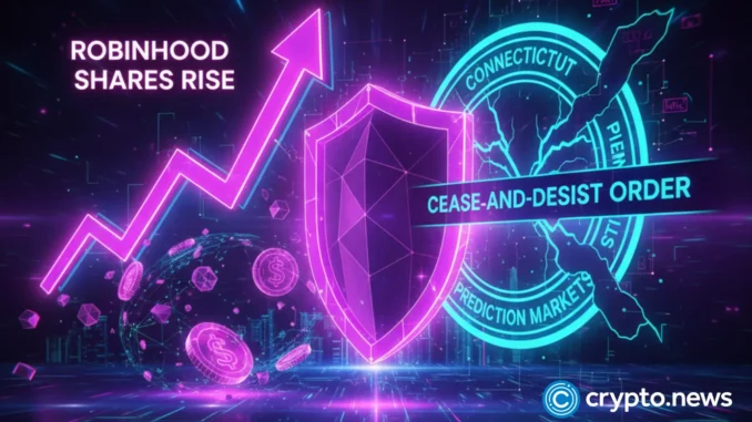 Robinhood shares rise despite Connecticut cease-and-desist order
