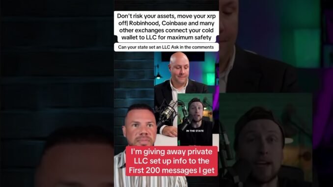 🚨Start moving your XRP to a WEB3 decentralized wallet.🚨#xrp #xrpcrypto #llc