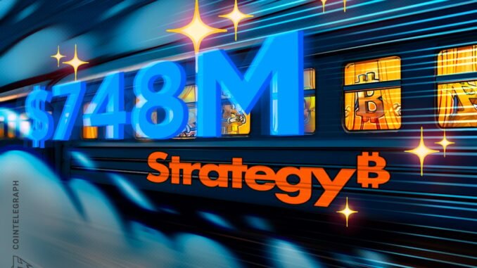 Strategy Adds $748M to Cash Reserves, Skips Bitcoin Buys