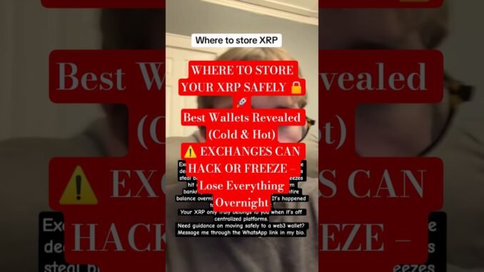 The safest place is a personal web3 wallet you fully control #youtubeshorts #shorts