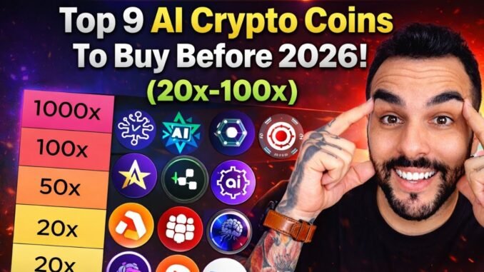 Top 9 AI Crypto Coins To Buy Before 2026! (20x-100x)