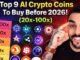Top 9 AI Crypto Coins To Buy Before 2026! (20x-100x)