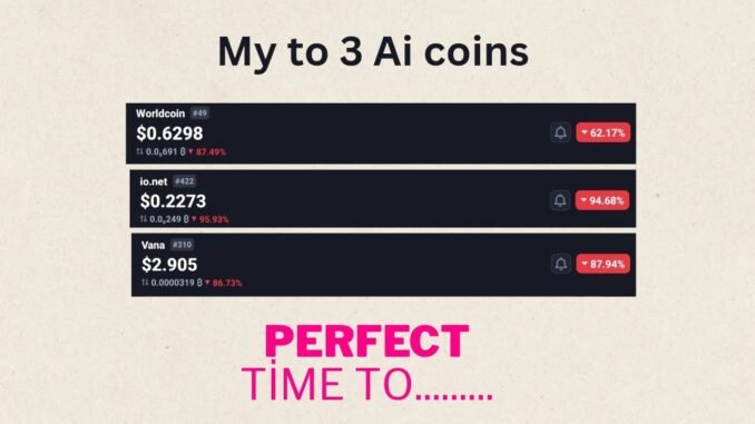 Top Ai coins I hold | Top ai coins | Artificial Intelligence crypto coins