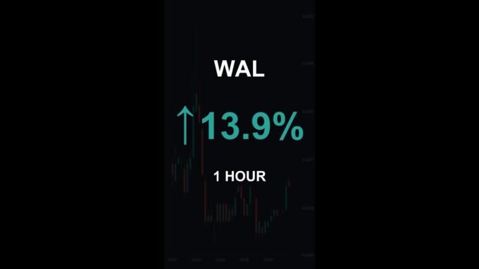 WAL is up 13.9% in 1 hour!⚡December 30, 2025 | #wal #coins #altcoins #crypto #cryptonews #shorts