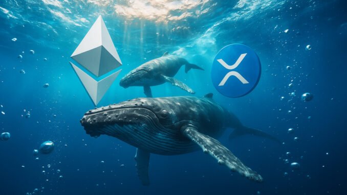 While Ethereum whales rotate, XRP data shows a fatal concentration flaw that leaves one group holding the bag.