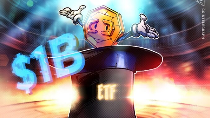 XRP ETFs Push Past $1B AUM Amid 'Familiarity' Factor: Exec