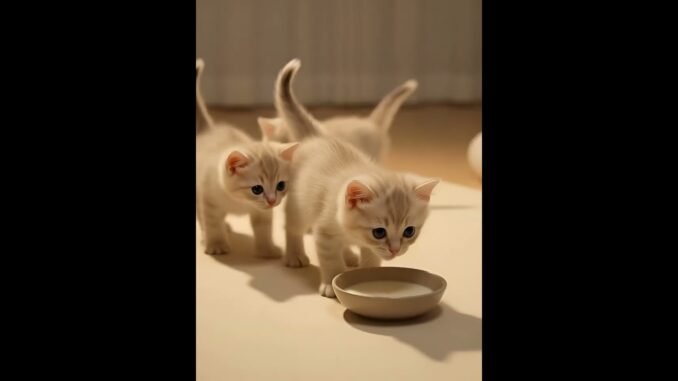 Yummy!,made by grok, #ai, #cute, #kitten