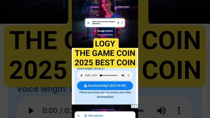 logy the best gaming coin of 2025#coin #crypto #token #btc #sol#pumpfun #gamecoin #gametoken #vcoin