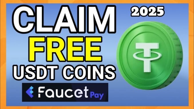 usdt coin daily faucet claim | crypto free faucetpay zero invest