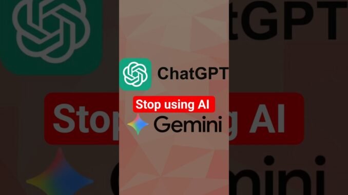 😱 क्या आप भी ChatGPT और Gemini को बिना सोचे-समझे इस्तेमाल कर रहे हैं? #youtubeshorts