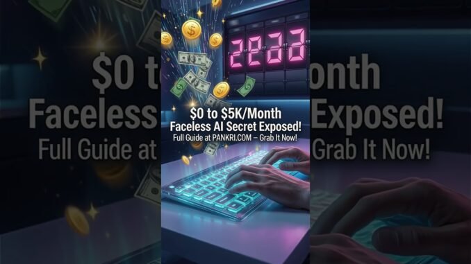 $0 to $5K/Month Faceless AI Secret Exposed! Full Guide