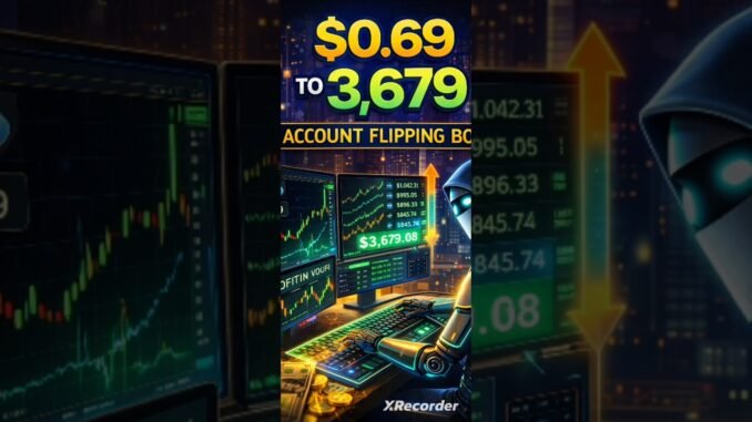 $0.69 to $3,679 in ONE DAY using my  Al trading bot