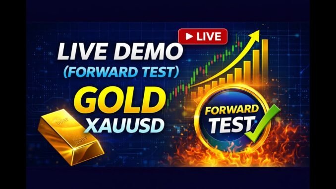1% Profit in Single Trade - Bot v 3.1 - Live Trading (Forward Test) Gold XAUUSD - AutoTradeWithAI