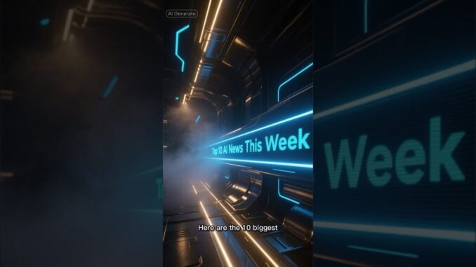 10 Latest AI News — Big Changes This Week!#shorts #ai #shortvideo