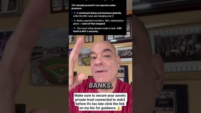 Secure your assets with a decentralised web3 wallet use the link in my bio #xrp #crypto #fyp