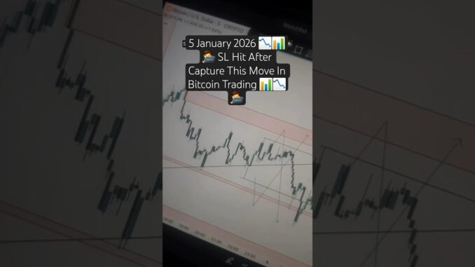 5 January 2026 📉📊👨‍💻 SL Hit After Capture This Move In Bitcoin Trading 📊📉👨‍💻