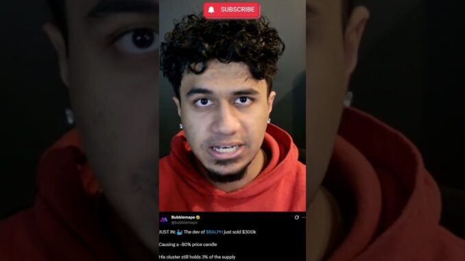 AI COINS ARE DEAD AGAIN?! $RALPH RUG PULL... #crypto #memecoin