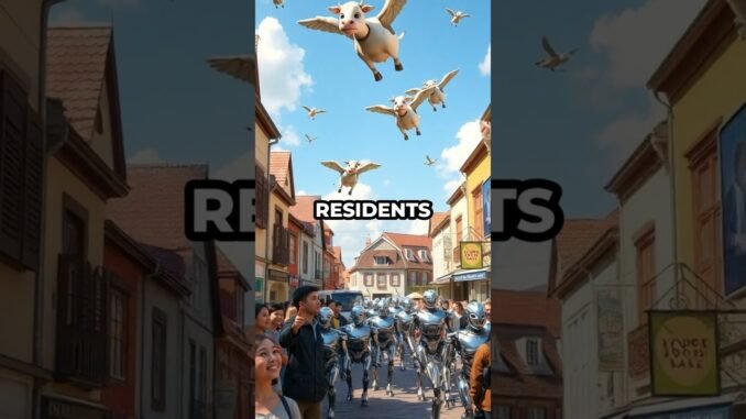 AI News Goes Wild: Flying Cows and Robot Parades!