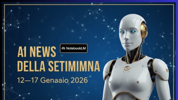 AI News della Settimana (12 - 17 Gennaio 2026) | Vers. NotebookLM (voce femminile)
