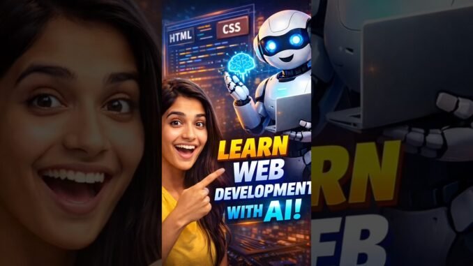 AI ke sath Web Development 🚀 | Beginners ke liye Game Changer #webdevelopment #shorts #ai