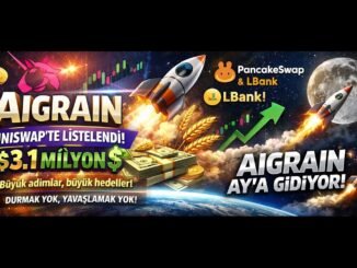 AIGRAIN UNISWAP’TE LİSTELENDİ! 🚀 3.1 Milyon $ HACİM Sırada PancakeSwap & LBank 🔥