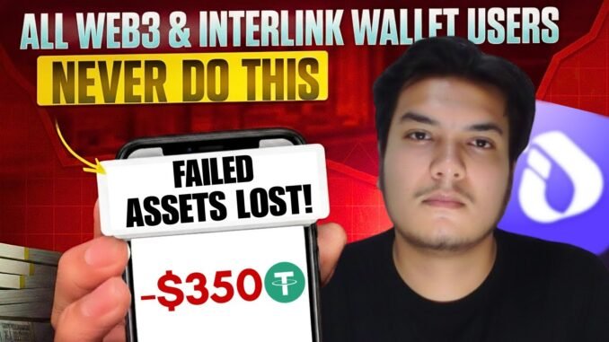 ALL WEB3 AND INTERLINK WALLETS IMPORTANT WARNING! NEVER DO THIS! | CRYPTOMENTORY