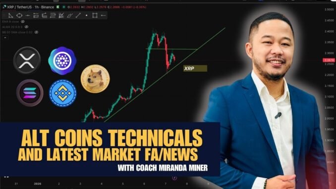 ALTCOINS TECHNICALS + LATEST CRYPTO NEWS LIVE with Coach Miranda Miner